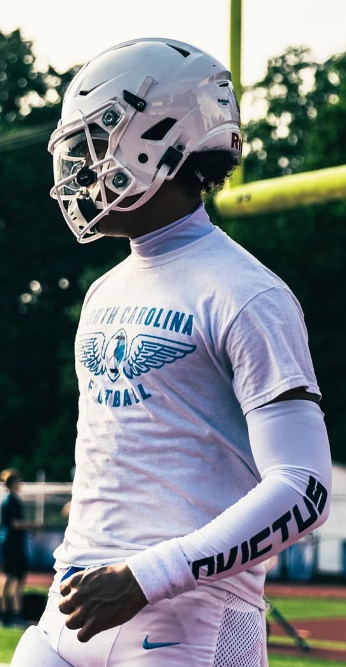White Big Logo Invictus Sports Arm Sleeve