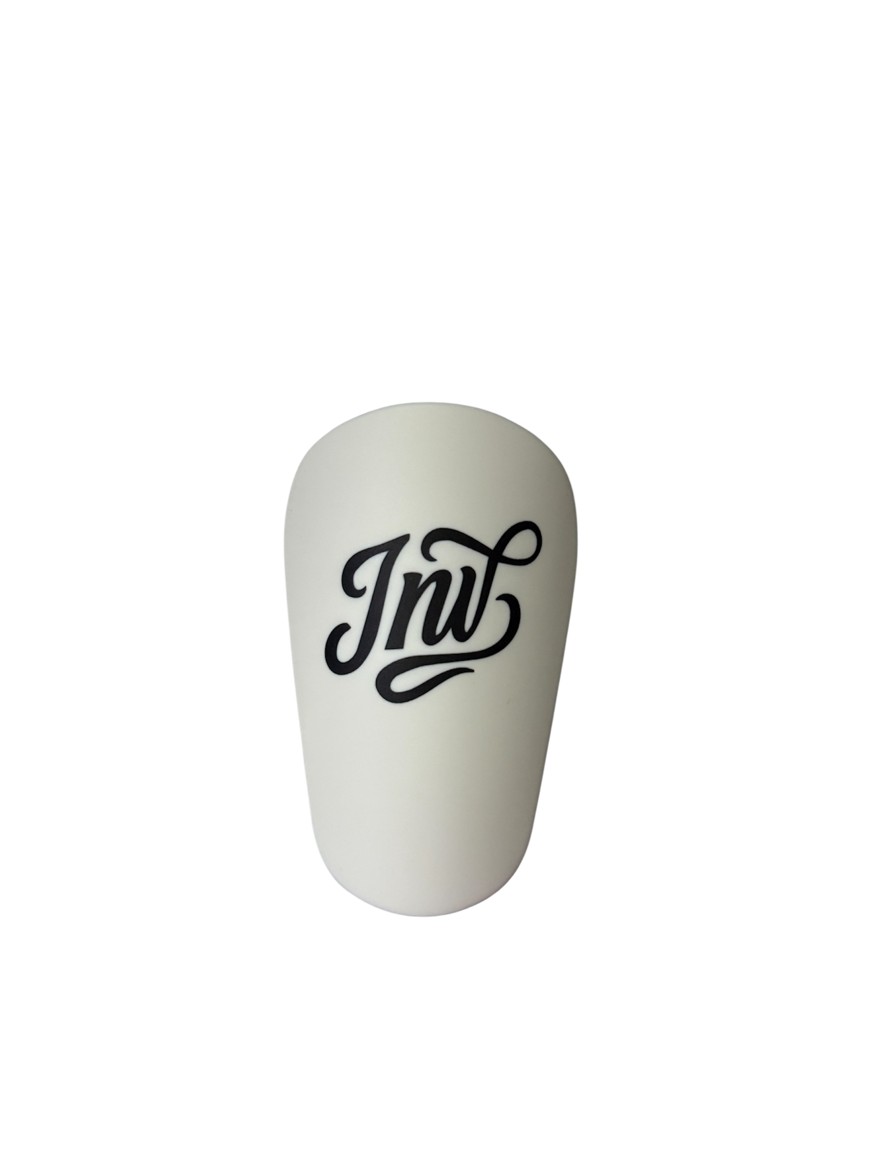 White Invictus Logo Mini Shin Guards